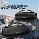 Caixa de Som Basike Ba RAD 179 100W Portátil Bluetooth IPX6 TWS Com RGB