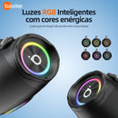 Caixa de Som Basike Ba RAD 179 100W Portátil Bluetooth IPX6 TWS Com RGB
