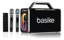 Caixa de Som Basike Ba RAD 063 160W Bluetooth Com Dois Microfones  RGB TWS 1+1 Bateria de 6 Horas