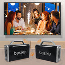 Caixa de Som Basike Ba RAD 063 160W Bluetooth Com Dois Microfones  RGB TWS 1+1 Bateria de 6 Horas