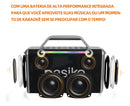 Caixa de Som Basike Ba RAD 063 160W Bluetooth Com Dois Microfones  RGB TWS 1+1 Bateria de 6 Horas
