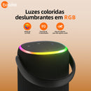 Caixa de Som Basike Ba RAD 132 40W RGB Bluetooth IPX7
