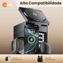 Carregador por Indução Basike Ba WXC 140 15W Despertador Pixel Bluetooth Sem Fio Rápido