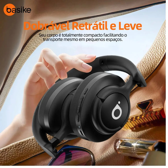 Fone de Ouvido Basike Ba FON 041 Bluetooth Com Microfone 30 Horas Cancelamento de Ruido - Basike Brasil Oficial