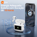 Fone de Ouvido Basike Bluetooth Ba FON 6697 Sem Fio Com Tela Touch LCD in-ear TWS