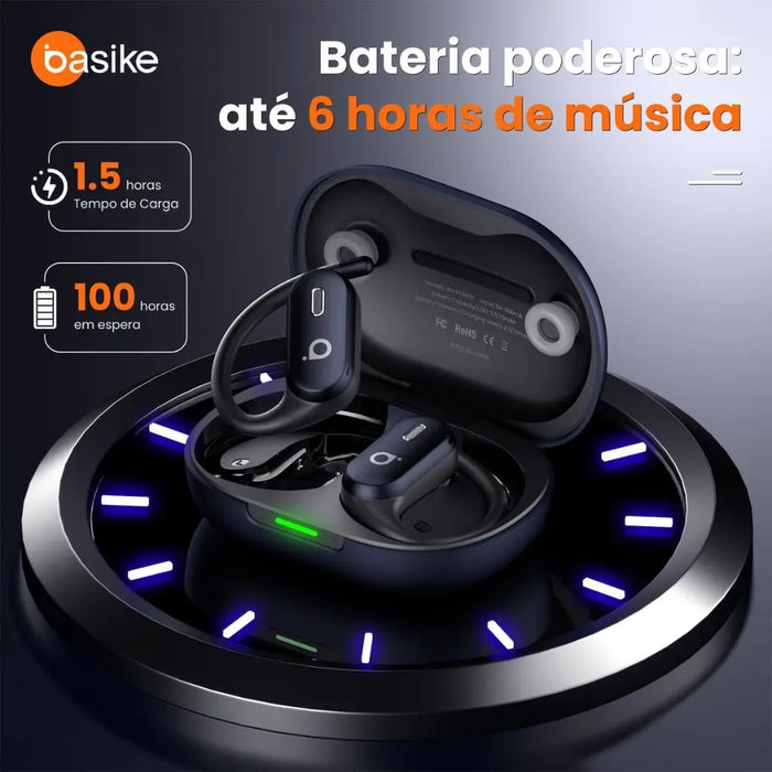 Fone de Ouvido Basike Ba FON 231 Bluetooth 5.4 Esportivo Som Hi-Fi ANC - Basike Brasil Oficial