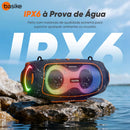 Caixa de Som Basike Ba RAD 295 80W Sem Fio Bluetooth IPX6 TWS RGB Portátil