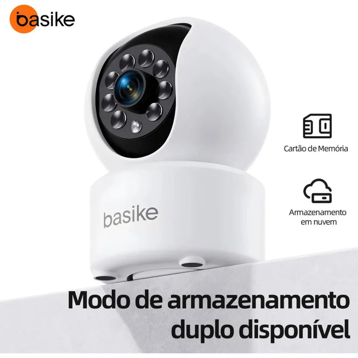 Câmera De Segurança Basike TW 9500 Interna IP Monitamento 2.4G WiFi Full HD 300W Pixel Yoosee - Basike Brasil Oficial