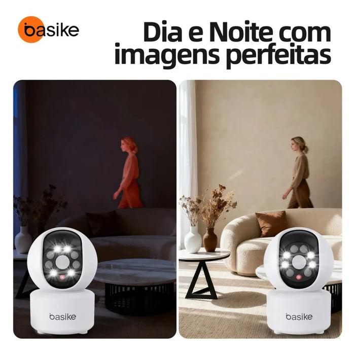 Câmera De Segurança Basike TW 9500 Interna IP Monitamento 2.4G WiFi Full HD 300W Pixel Yoosee - Basike Brasil Oficial