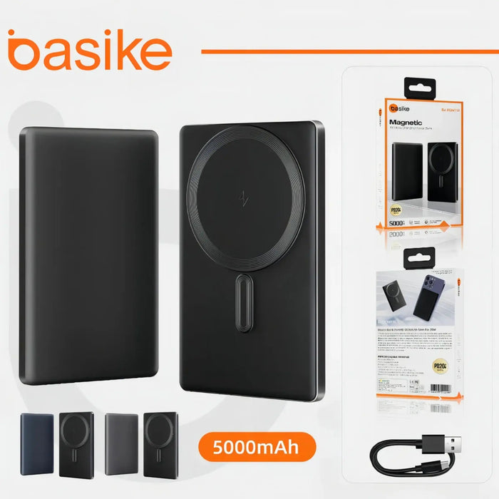 Carregador Power Bank Basike Ba POW 114 5.000mAh Bateria Li-ion 15W - Basike Brasil Oficial