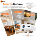 Projetor Basike Ba TY 366 Portatol Android HDMI TV Ultra HD 1080p Wifi 6 Bluetooth