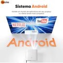 Projetor Basike Ba TY 366 Portatol Android HDMI TV Ultra HD 1080p Wifi 6 Bluetooth
