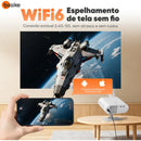 Projetor Basike Ba TY 366 Portatol Android HDMI TV Ultra HD 1080p Wifi 6 Bluetooth