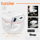 Projetor Basike Ba TY 366 Portatol Android HDMI TV Ultra HD 1080p Wifi 6 Bluetooth