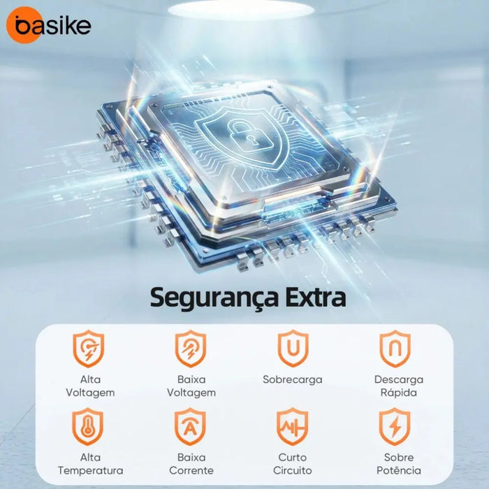 Powe Bank Basike Ba POW 384A 10.000mAh Turbo 22.5W Portátil  Com Display em Led - Basike Brasil Oficial