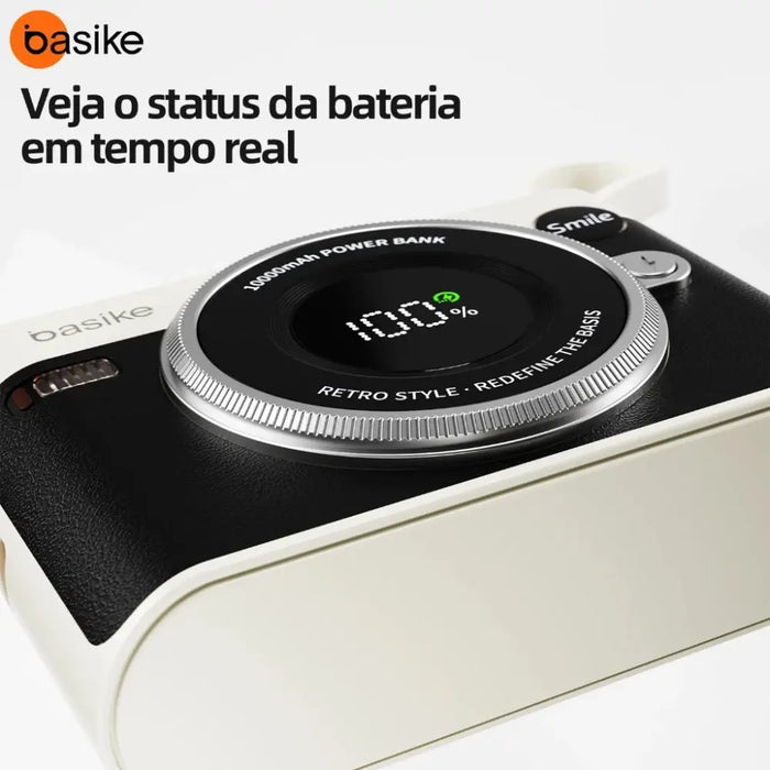 Powe Bank Basike Ba POW 384A 10.000mAh Turbo 22.5W Portátil  Com Display em Led - Basike Brasil Oficial