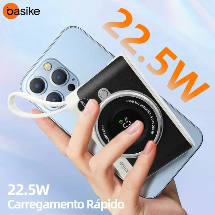 Powe Bank Basike Ba POW 384A 10.000mAh Turbo 22.5W Portátil  Com Display em Led - Basike Brasil Oficial