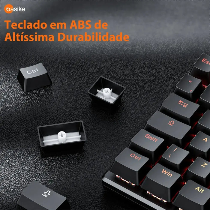 Teclado Mecânico Basike Ba KEY 310 Gamer RGB Com Fio ABNT2 Hot Swapp USB - Basike Brasil Oficial