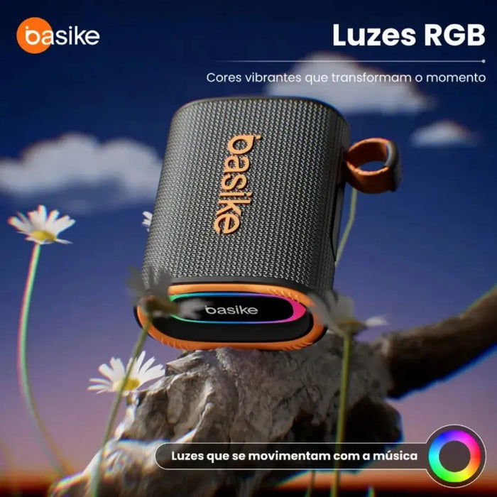 Caixa de Som Caixinha  Basike Ba RAD 185 15W Bluetooth Preto - Basike Brasil Oficial