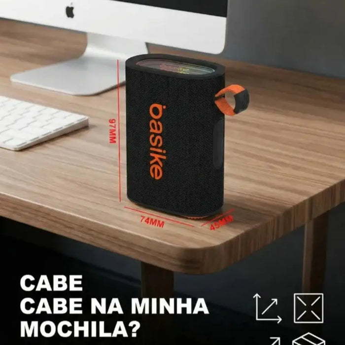 Caixa de Som Caixinha  Basike Ba RAD 185 15W Bluetooth Preto - Basike Brasil Oficial