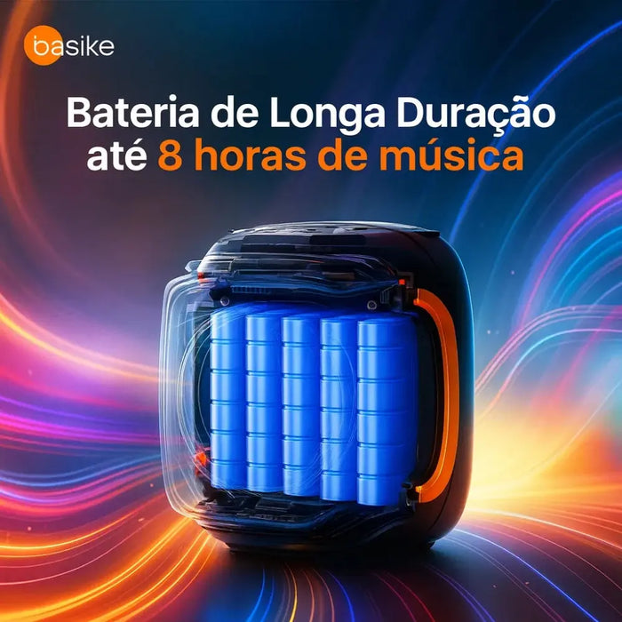 Caixa de Som Basike Ba RAD 127 Speaker Pequena Amplificada Bluetooth USB Preto - Basike Brasil Oficial