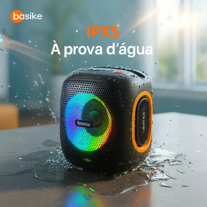 Caixa de Som Basike Ba RAD 127 Speaker Pequena Amplificada Bluetooth USB Preto - Basike Brasil Oficial