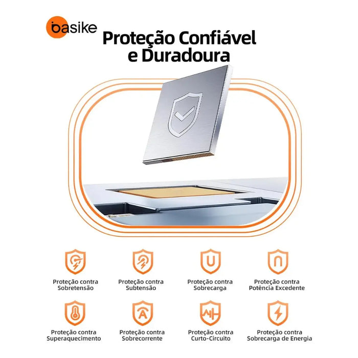 Power Bank Basike Ba POW 206 10.000mAh 15W Magsafe e com cabo Embutido - Basike Brasil Oficial