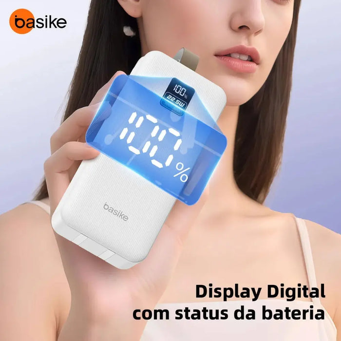 Power Bank Basike B177B 30.000mAh 22.5W Rápido Display em Led - Basike Brasil Oficial