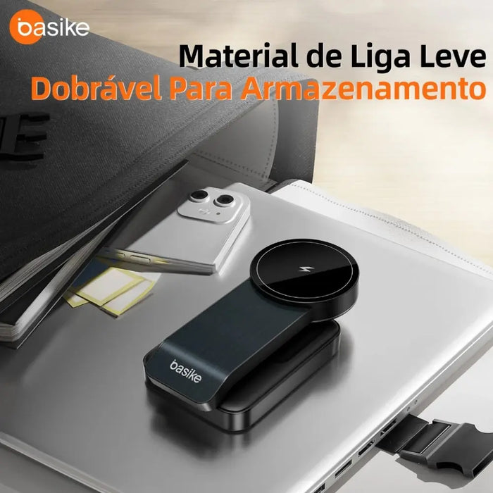 Carregador por Indução Basike Ba WXC 290 Magnético 15W Rápido 3 em 1 - Basike Brasil Oficial
