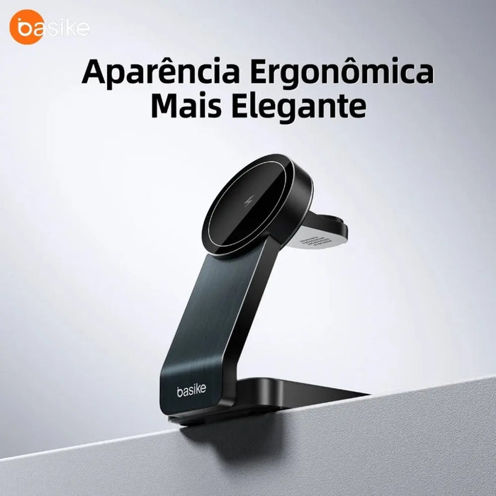Carregador por Indução Basike Ba WXC 290 Magnético 15W Rápido 3 em 1 - Basike Brasil Oficial