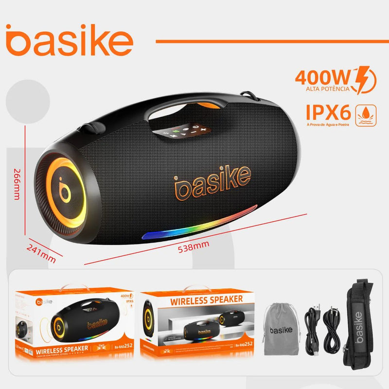 CAIXA DE SOM BASIKE BA RAD 252