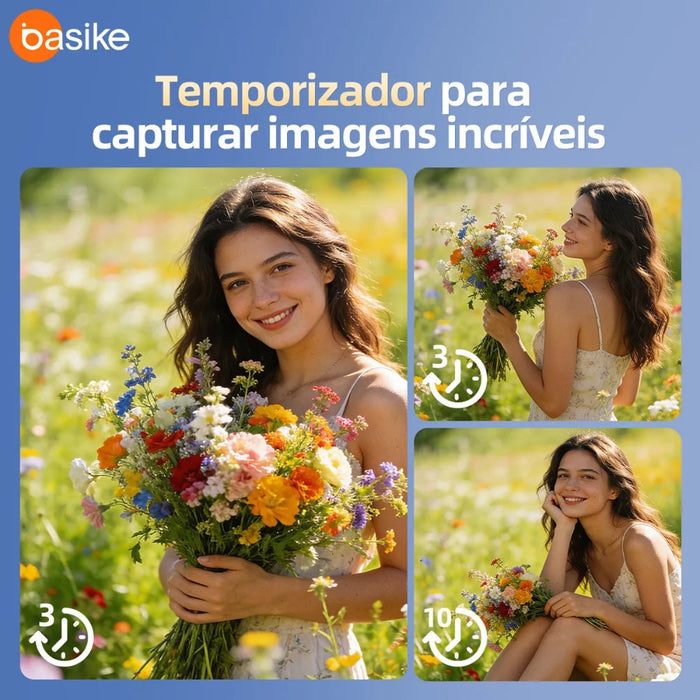 Câmera Fotografica Basike Ba CAM 419 Digital 4K com Lente Dupla 64mp 18x Basike