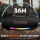 Caixa de Som Basike Ba RAD 252 400W Bass Boost Bluetooth IPX6