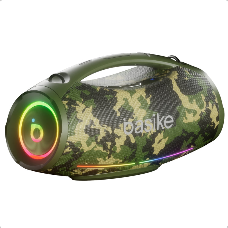 Caixa de Som Basike 200W Bluetooth Portátil IPX6 TWS Potência e Grave 30.000mAh