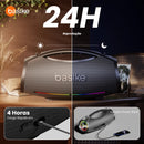 Caixa de Som Basike BA RAD 304 200W Bluetooth Portátil IPX6 TWS Potência e Grave 30.000mAh