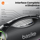 Caixa de Som Basike BA RAD 304 200W Bluetooth Portátil IPX6 TWS Potência e Grave 30.000mAh