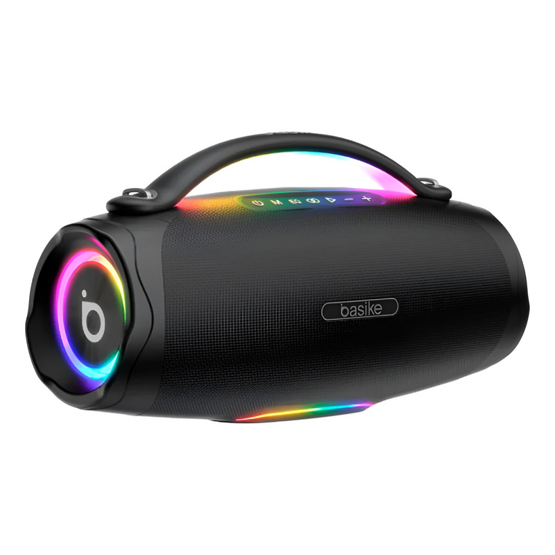 Caixa de Som Basike Ba RAD 179 100W Portátil Bluetooth IPX6 TWS Com RGB