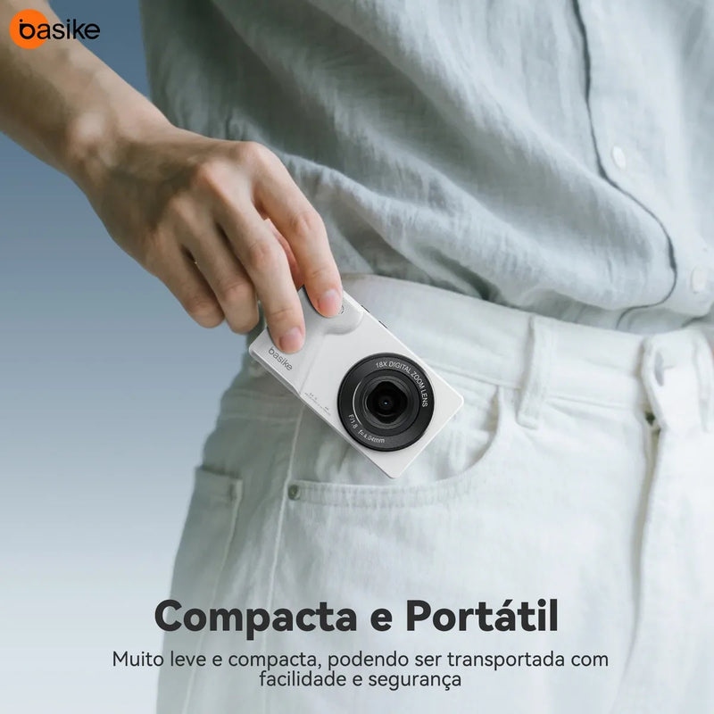 Câmera Fotográfica Basike Ba-CAM292 Digital Portatil 4K Ultra HD 1080P Cartão SD 32gb