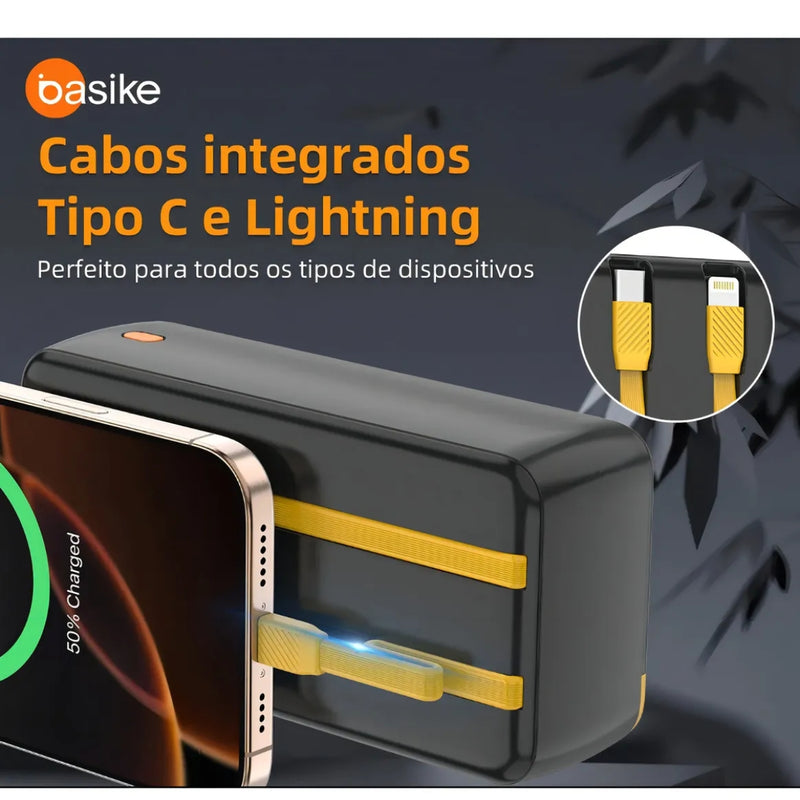 Power Bank Basike Ba POW 177 30.000mAh Carregador Super Rápido Portátil Universal