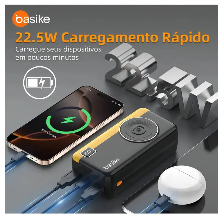 Power Bank Basike Ba POW 177 30.000mAh Carregador Super Rápido Portátil Universal - Basike Brasil Oficial