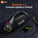 Caixa de Som Basike Ba RAR 134 300W Bluetooth IPX6 TWS RGB