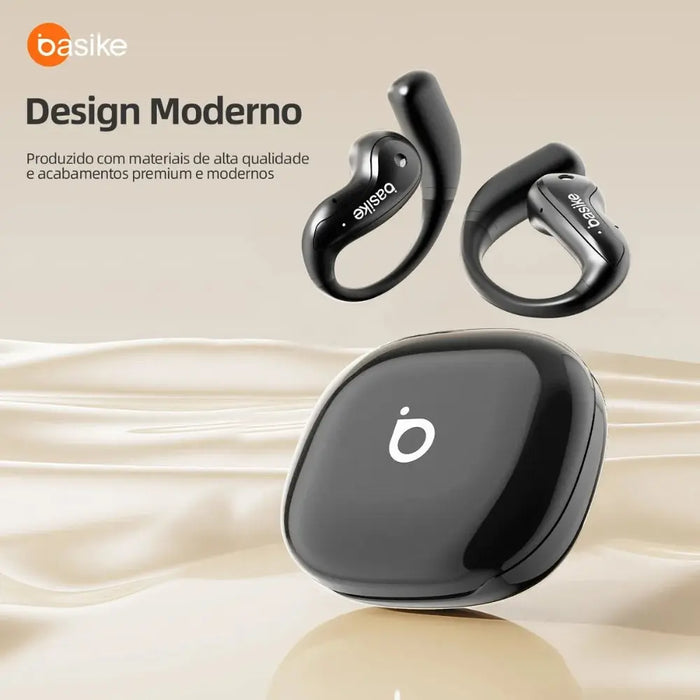 Fone De Ouvido Basike Ba FON 303 Bluetooth 5.4 TWS Sem Fio Esportivo tipo Gancho Open-ear - Basike Brasil Oficial