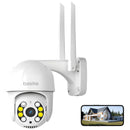 Câmera de Segurança Basike Ba CAM 006 360º 4MP Panorãmica Wifi Externa Com Visão Noturna Microfone e Detecção de Movimento
