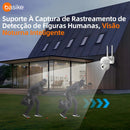 Câmera de Segurança Basike Ba CAM 006 360º 4MP Panorãmica Wifi Externa Com Visão Noturna Microfone e Detecção de Movimento