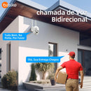 Câmera de Segurança Basike Ba CAM 006 360º 4MP Panorãmica Wifi Externa Com Visão Noturna Microfone e Detecção de Movimento