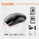 Mouse Sem Fio Gamer Basike Ba MOU338 Bluetooth 5.1 2.4ghz 12.800dpi 10 metros de alcance Com RGB Recarregável Ergonômico