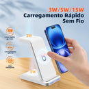 Carregador Por Indução 3 em 1 Basike Ba WXC 012 15W Rápido