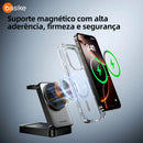 Carregador Por Indução 3 em 1 Basike Ba WXC 148 15W Compativel com Magsafe Dobrável