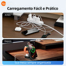 Carregador Por Indução 3 em 1 Basike Ba WXC 148 15W Compativel com Magsafe Dobrável