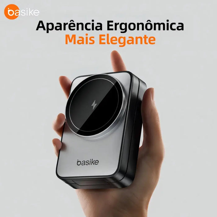Carregador Por Indução 3 em 1 Basike Ba WXC 148 15W Compativel com Magsafe Dobrável - Basike Brasil Oficial